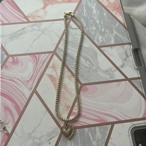 14k gold necklace with diamonds